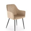 Krzesło Basper Velvet beżowy