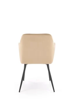 Krzesło Basper Velvet beżowy