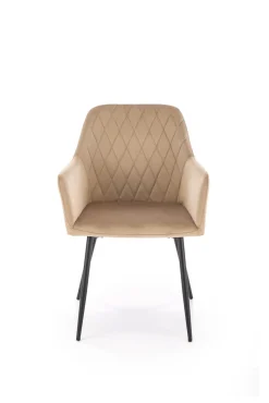 Krzesło Basper Velvet beżowy