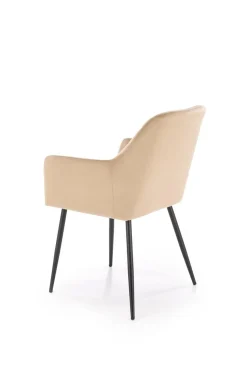 Krzesło Basper Velvet beżowy