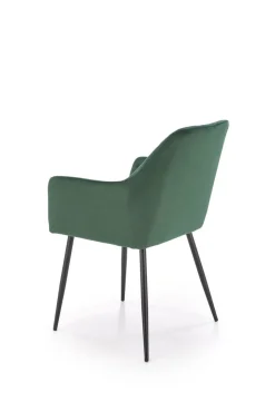 Krzesło Basper Velvet ciemny zielony