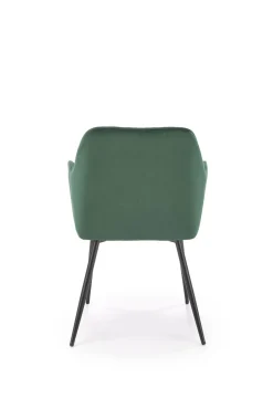 Krzesło Basper Velvet ciemny zielony