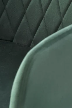 Krzesło Basper Velvet ciemny zielony