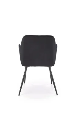 Krzesło Basper Velvet czarny