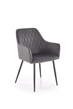 Krzesło Basper Velvet szary