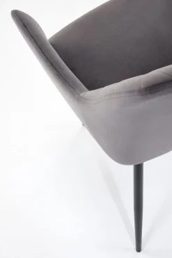 Krzesło Basper Velvet szary