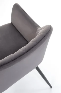 Krzesło Basper Velvet szary