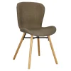 Krzesło Batilda Khaki tapicerowane