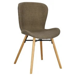 Krzesło Batilda Khaki tapicerowane
