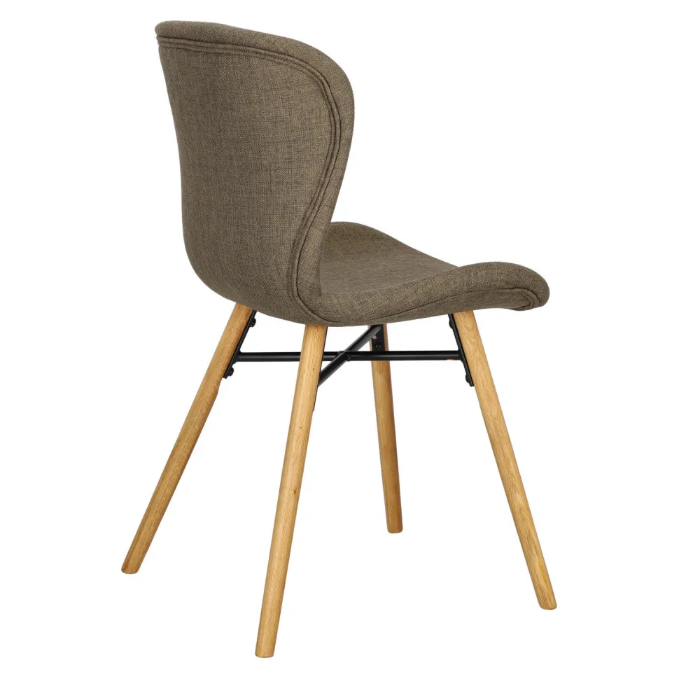 Krzesło Batilda Khaki tapicerowane