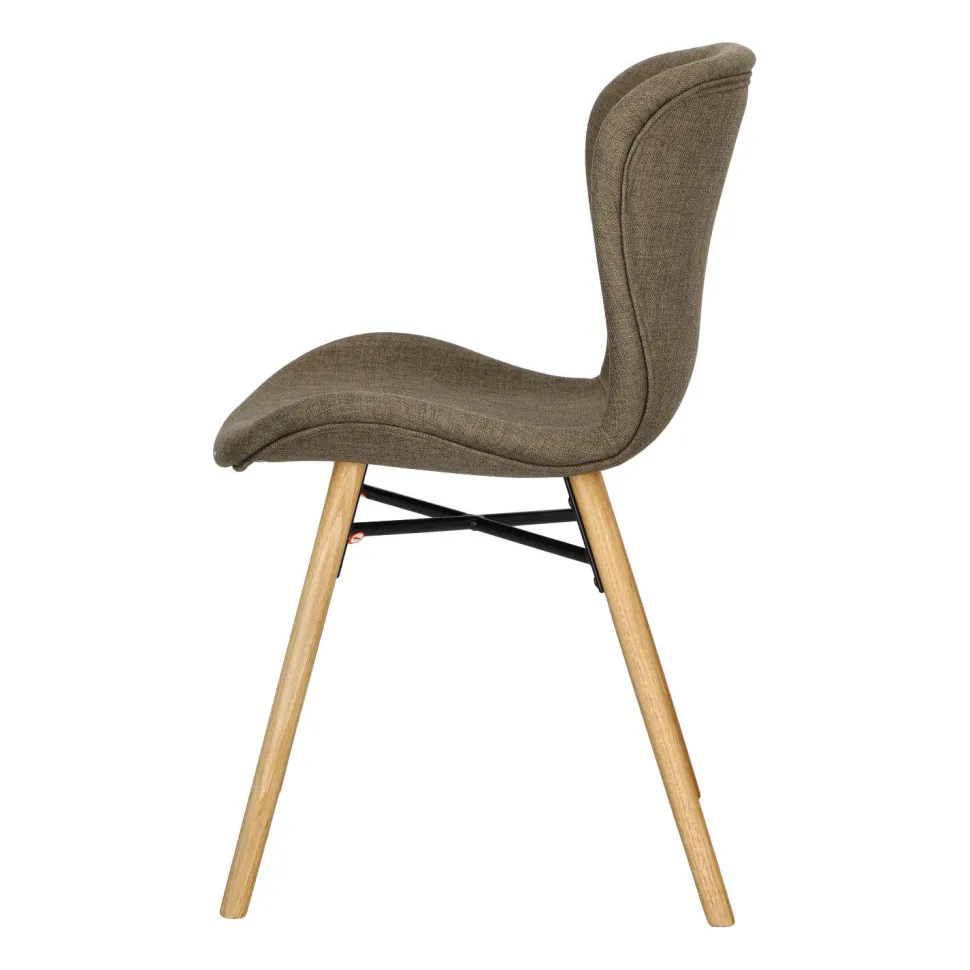 Krzesło Batilda Khaki tapicerowane