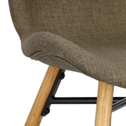 Krzesło Batilda Khaki tapicerowane