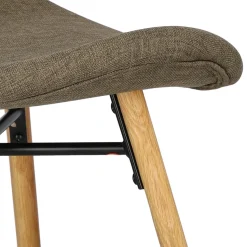 Krzesło Batilda Khaki tapicerowane