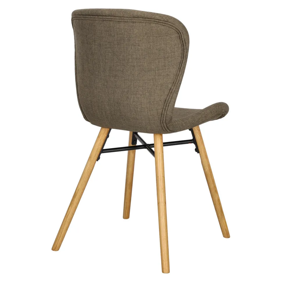 Krzesło Batilda Khaki tapicerowane