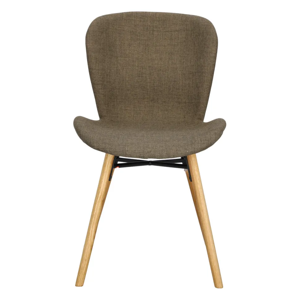 Krzesło Batilda Khaki tapicerowane