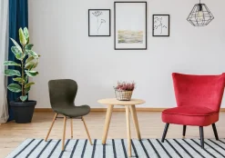 Krzesło Batilda Khaki tapicerowane