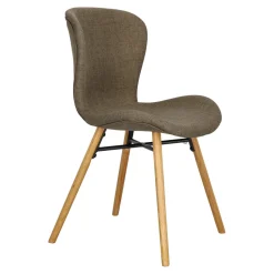 Krzesło Batilda Khaki tapicerowane