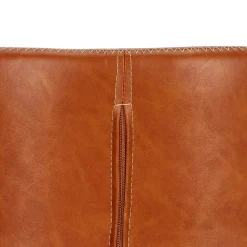 Krzesło Batilda Retro brandy /czarne tapicerowane