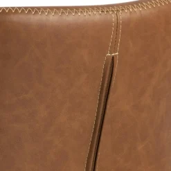 Krzesło Batilda Retro brandy /czarne tapicerowane