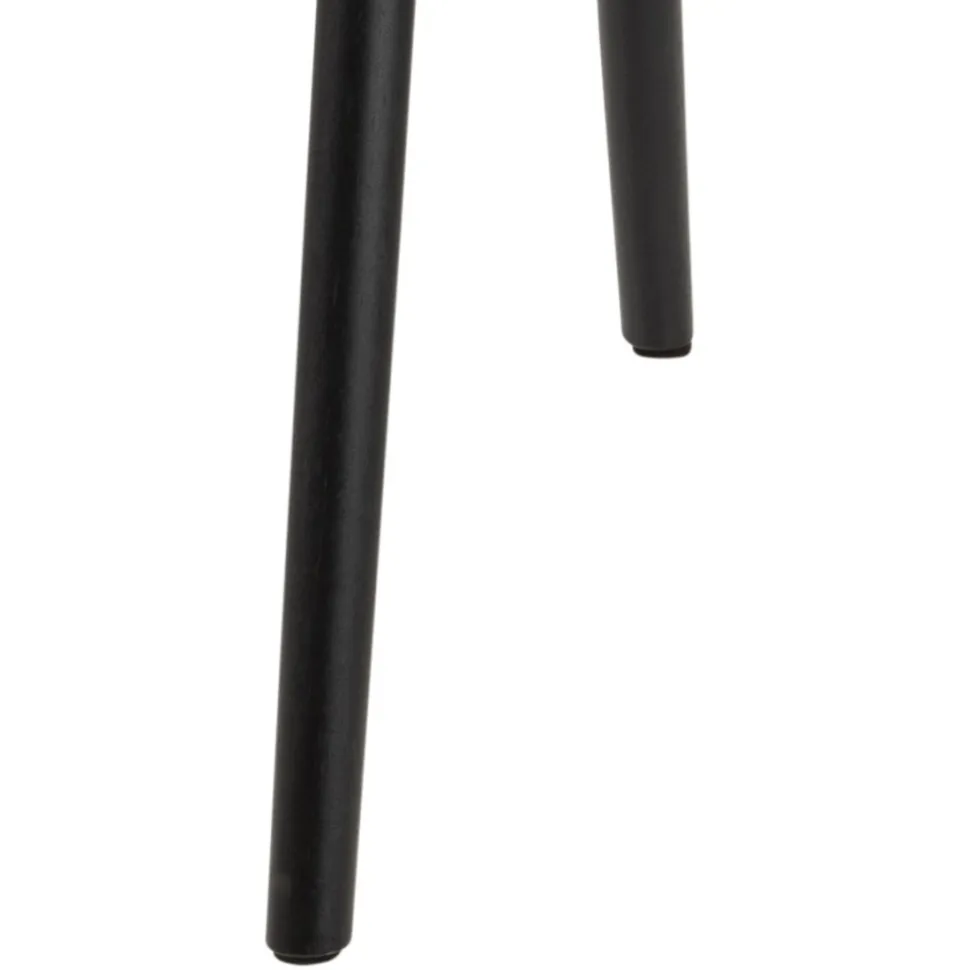 Krzesło Batilda Retro brandy /czarne tapicerowane