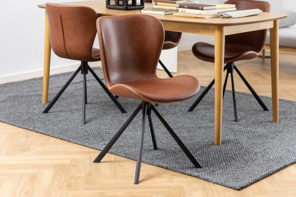 Krzesło Batilda Retro cross brandy