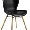 Krzesło Batilda Retro czarne/naturalne
