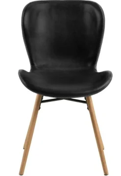 Krzesło Batilda Retro czarne/naturalne