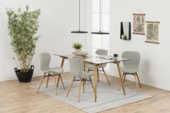 Krzesło Batilda Sand tapicerowane