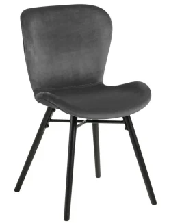Krzesło Batilda VIC Dark grey tapicerowane