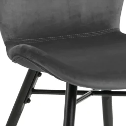 Krzesło Batilda VIC Dark grey tapicerowane