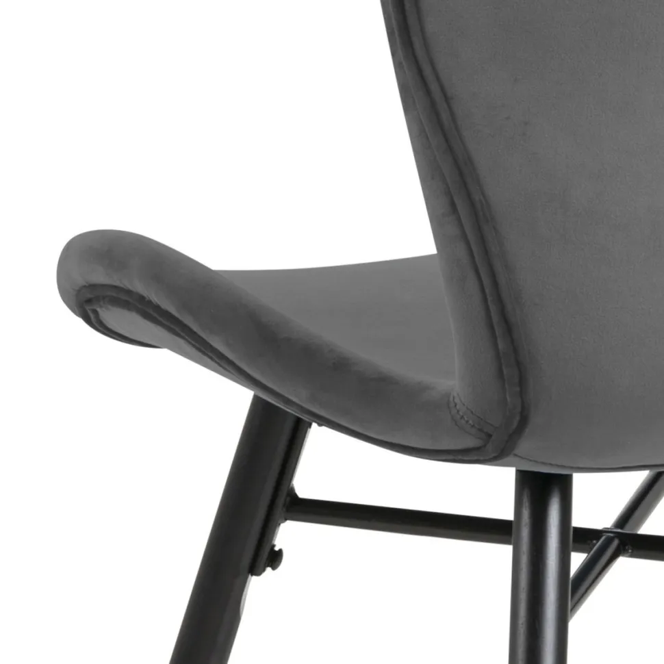 Krzesło Batilda VIC Dark grey tapicerowane