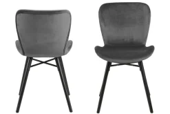 Krzesło Batilda VIC Dark grey tapicerowane