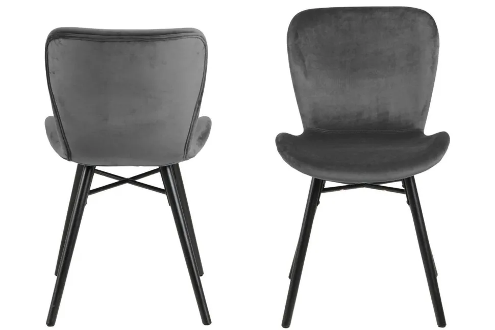 Krzesło Batilda VIC Dark grey tapicerowane