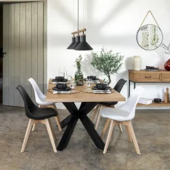 Krzesło Baya szare ciemne, nogi bukowe