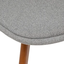 Krzesło Baya szare tapicerowane
