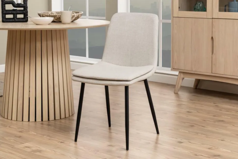 Krzesło Becca beżowe tkanina Basel 24