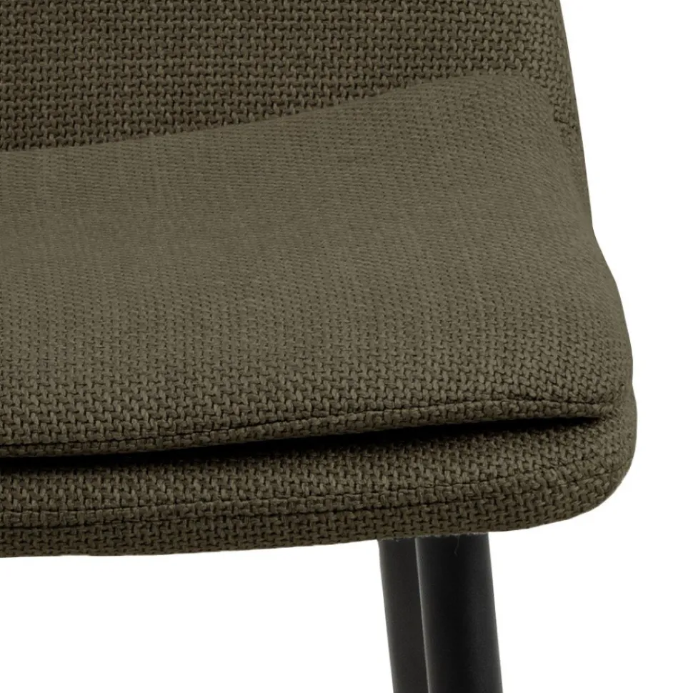 Krzesło Becca oliwkowe tkanina Basel 77