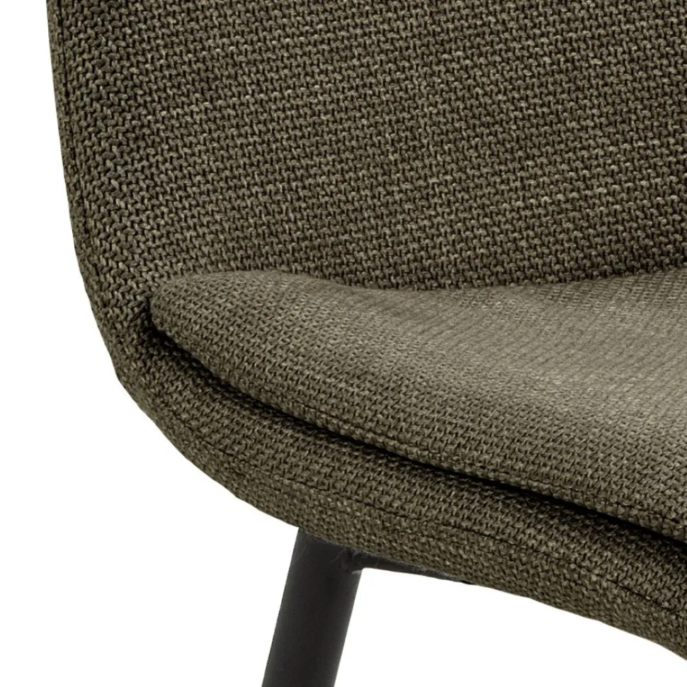 Krzesło Becca oliwkowe tkanina Basel 77