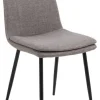 Krzesło Becca szare tkanina Basel 34FR