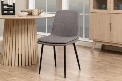 Krzesło Becca szare tkanina Basel 34FR