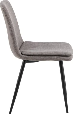 Krzesło Becca szare tkanina Basel 34FR