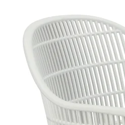 Krzesło Becker białe/naturalne z tworzywa