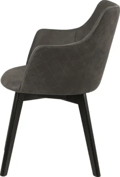 Krzesło Bella Anthracite tapicerowane