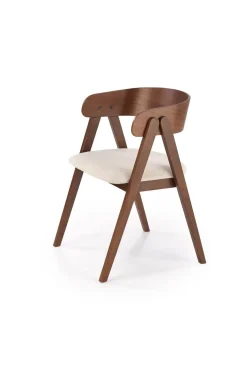 Krzesło Bissel orzechowy/beżowy