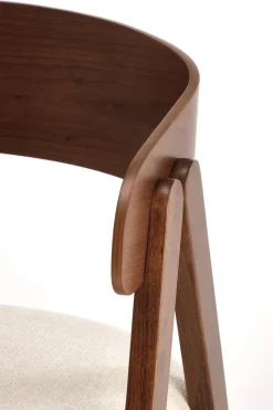 Krzesło Bissel orzechowy/beżowy