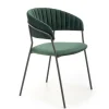 Krzesło Black Glam zielone