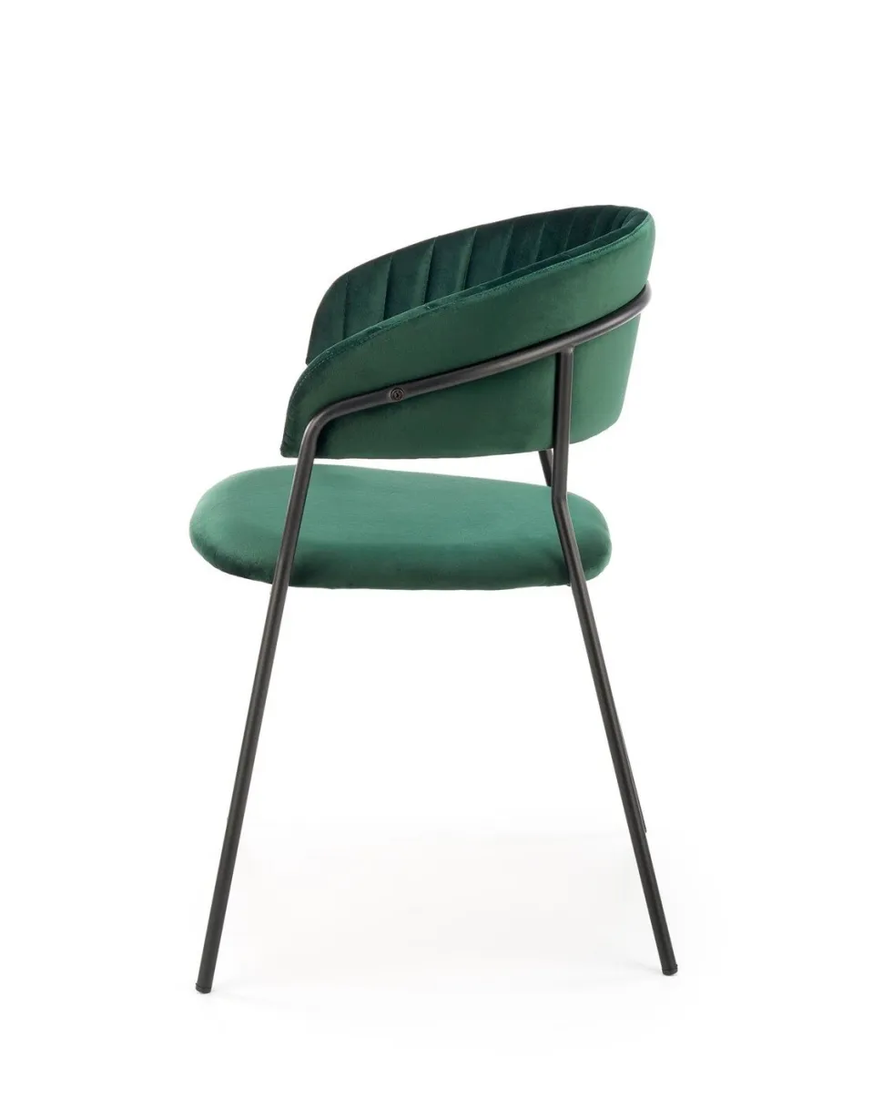 Krzesło Black Glam zielone