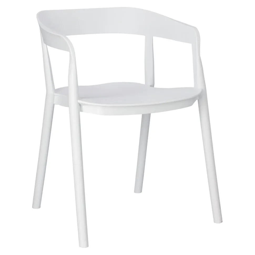 Krzesło Bow białe z tworzywa