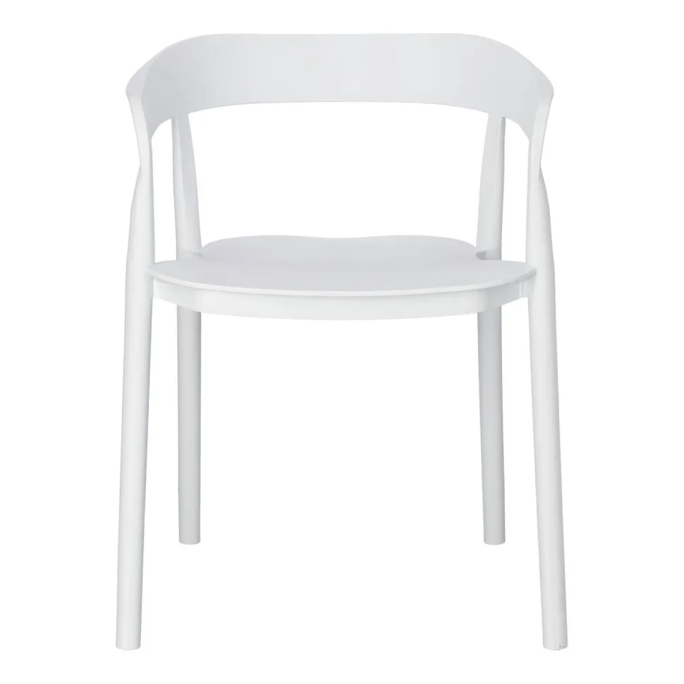 Krzesło Bow białe z tworzywa
