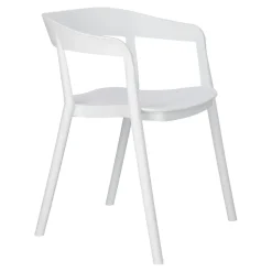 Krzesło Bow białe z tworzywa